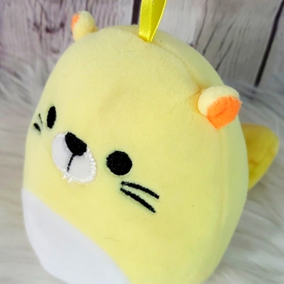 Squishmallows Bucky the Beaver Yellow Christmas Ornament 5" Holiday Bright 2021 - Picture 10 of 14